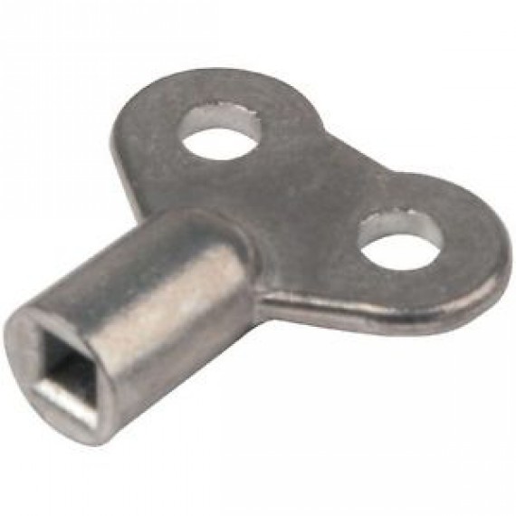 vue de face de la clé à purger pour radiateur benkiser