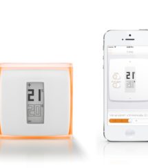 vue d'ensemble de thermostat connecté et de l'application smartphone netatmo