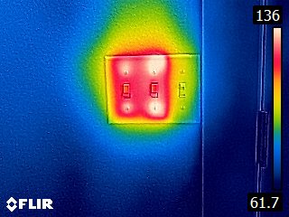 image thermique infrarouge de la caméra thermique flir c2