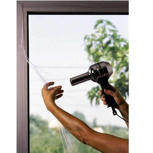 Film isolant pour fenêtre, intérieur résistant à la chaleur,kit isolant  pour porte et fenêtre,Film de survitrage thermo Cover transparent1m x