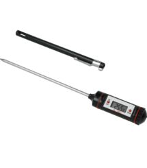 Thermomètre d'insertion avec sonde en acier - liquide et semi-liquide Metaltex 298057 vue avant de face