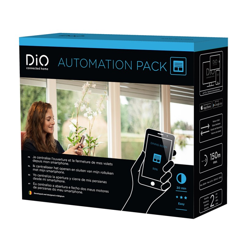 DiO - Pack 2 modules pour volet roulant 500W et télécommande