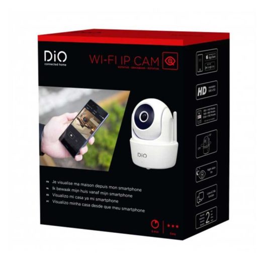 Caméra IP rotative Chacon DIO ED-CA-03 dans son emballage