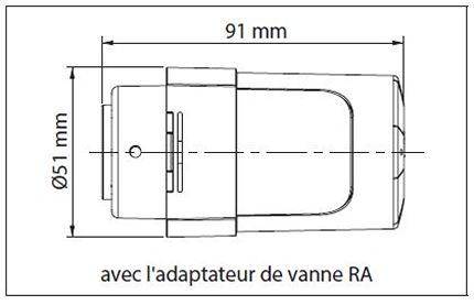 Adaptateurs de vannes pour têtes thermostatiques Danfoss LC13, POPP,  Eurotronic et Aeotec
