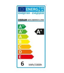 Ampoule Led E27 6W Osram Parathom Advanced A40 - valeur énergétique