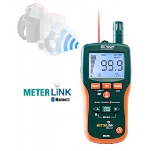 Humidimètre sans contact Extech MO297 compatible avec les appareils Meterlink