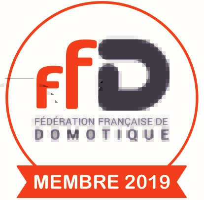2019 - membre de la fédération française de domotique pour l'année 2019 - 2010 en spécialisation ZWAVE